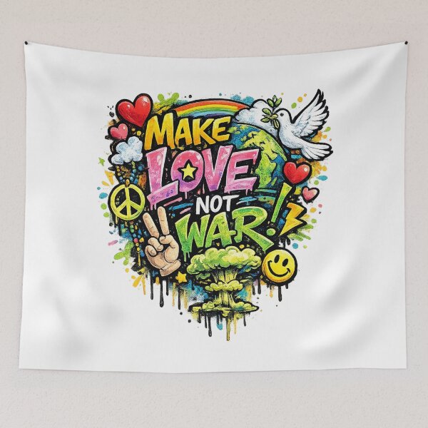 Item preview, Make Love Not War – Street Vibes Edition designed and sold by PastimeMastery.