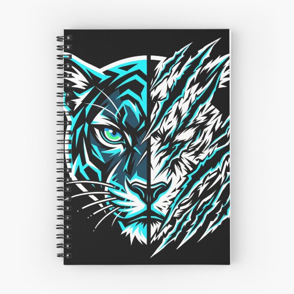 Item preview, Split Panther Face (Half Scratch) designed and sold by Stickersdevelop.