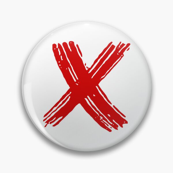 Item preview, Paint Brushstroke Red Letter X designed and sold by Jeallan Designs.