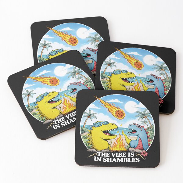 Item preview, The Vibes Are In Shambles Funny Dinosaur Meme  designed and sold by gear-posters.