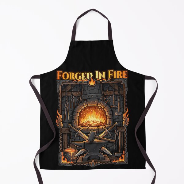 Item preview, Epic Forged in Fire Blacksmith Anvil and Swords Fantasy Art designed and sold by AmazingEG.