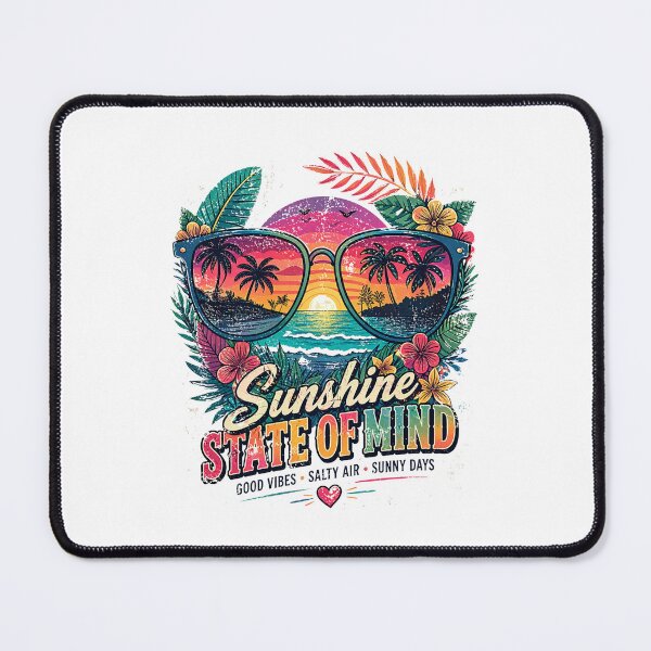 Item preview, Sunshine State of Mind Beach Sunset Sunglasses - Tropical Summer Vibes Design designed and sold by KymeraStudio25.