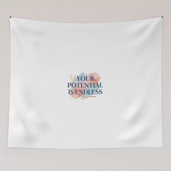 Item preview, Your Potential Is Endless – Pastel Watercolor Motivational Quote. designed and sold by NA-art725.