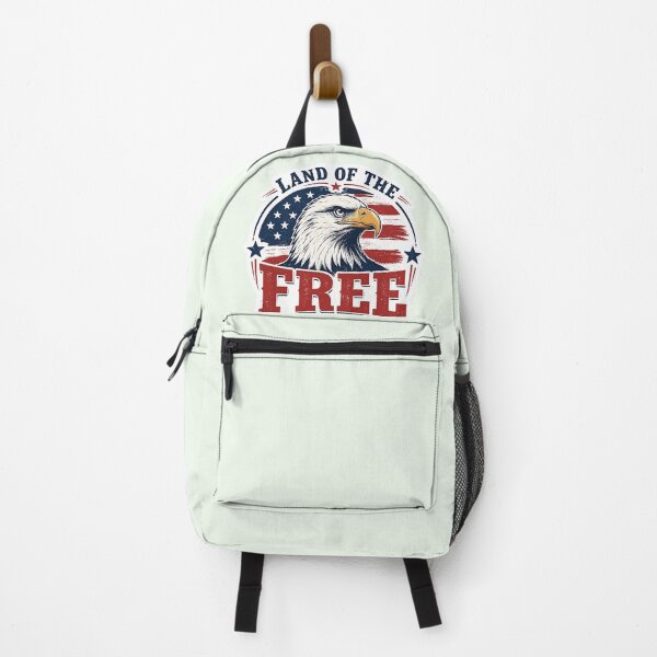 Item preview, Land of the Free Eagle Patriotic Sticker designed and sold by Pransis_Diginer_26.