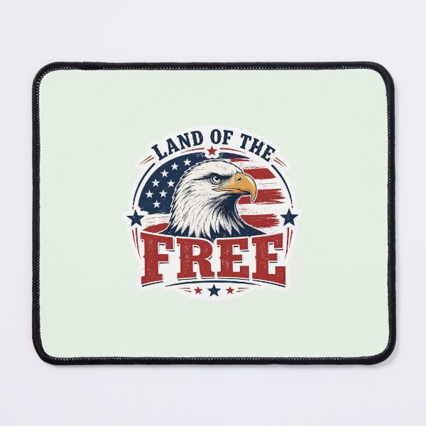Item preview, Land of the Free Eagle Patriotic Sticker designed and sold by Digital_products_0111.
