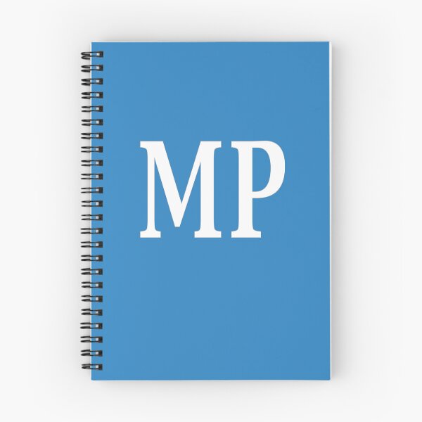 Item preview, MP Initials Monogram Elegant White Letters designed and sold by Jeallan Designs.