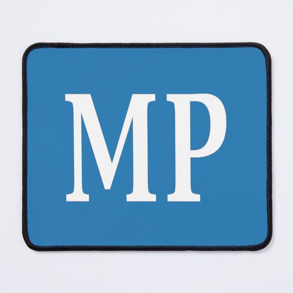 Item preview, MP Initials Monogram Elegant White Letters designed and sold by Jeallan Designs.