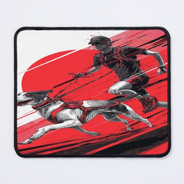 Item preview, Canicross Athlete with Dog – Bold Running Silhouette | Sport Streetwear Design designed and sold by karimahmed84.