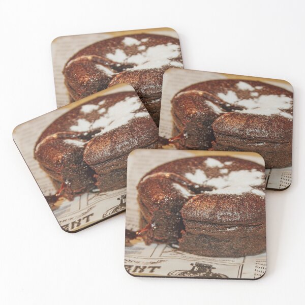 Item preview, Chocolate Lava Cake Dessert Close Up designed and sold by NataljasPhotos.