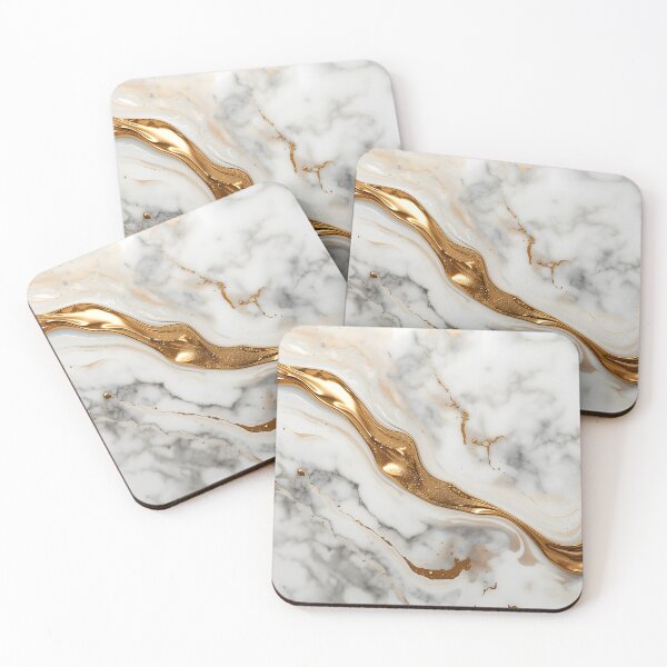 Item preview, Luxury Liquid Gold and White Marble Abstract Texture Macro Background designed and sold by Art-Ulas.