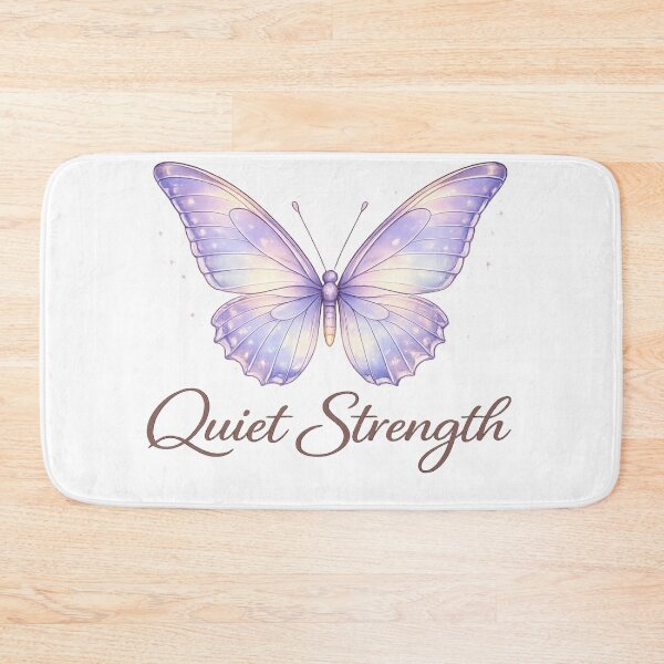Item preview, Quiet Strength Butterfly – Elegant Feminine Aesthetic Quote designed and sold by DreamelleStudio.