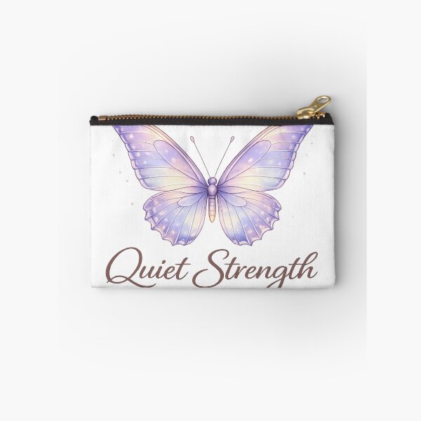 Item preview, Quiet Strength Butterfly – Elegant Feminine Aesthetic Quote designed and sold by DreamelleStudio.