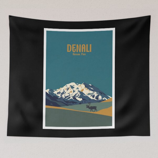 Item preview, Denali National Park Vintage Caribou designed and sold by NeuralVibe.