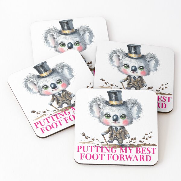 Item preview, Dapper & Dirty - Best Foot Forward Koala designed and sold by ArtisticDesignsbyLinda.