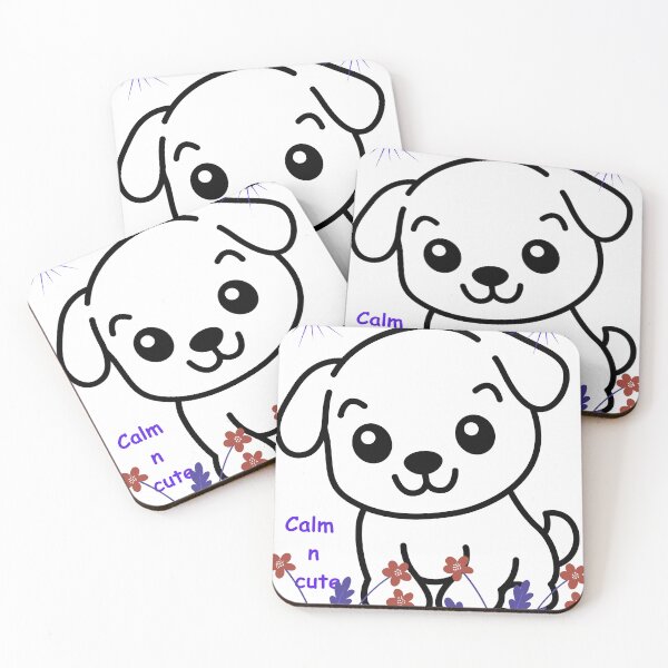 Item preview, Calm & Cute Puppy in Bloom designed and sold by KnJ-Hangers.