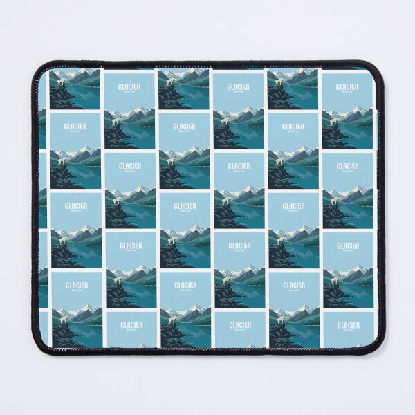 Item preview, Glacier National Park Vintage Mountain Goat designed and sold by NeuralVibe.