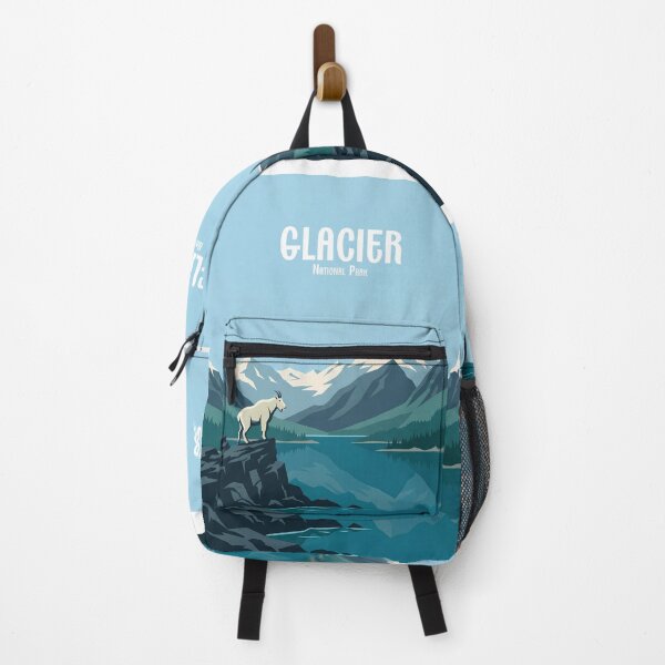 Item preview, Glacier National Park Vintage Mountain Goat designed and sold by NeuralVibe.