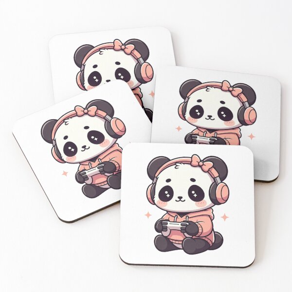 Item preview, Cute Panda Gamer Girl Video Game Player designed and sold by GrumpySableye.