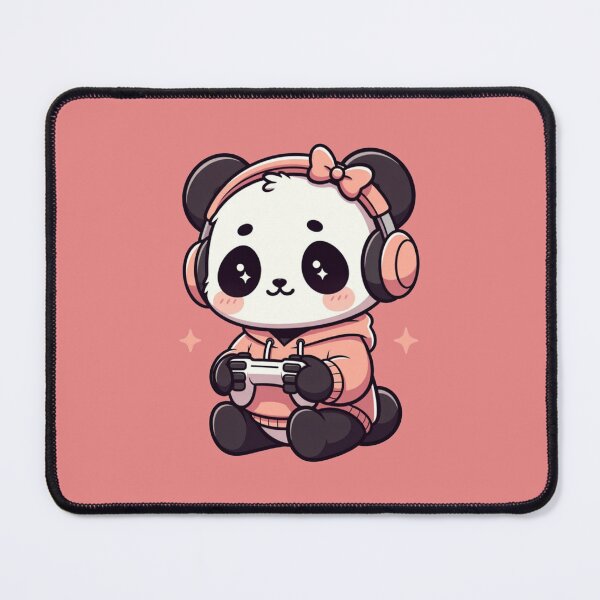 Item preview, Cute Panda Gamer Girl Video Game Player designed and sold by GrumpySableye.