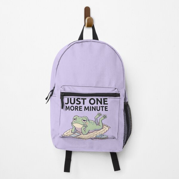 Item preview, Just One More Minute Frog Meme Shirt – Funny Lazy Phone Scrolling Frog designed and sold by ZyxDes.