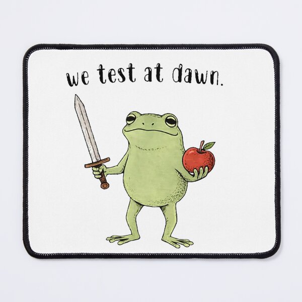 Item preview, Funny We Test at Dawn Frog designed and sold by sawczy-shop.