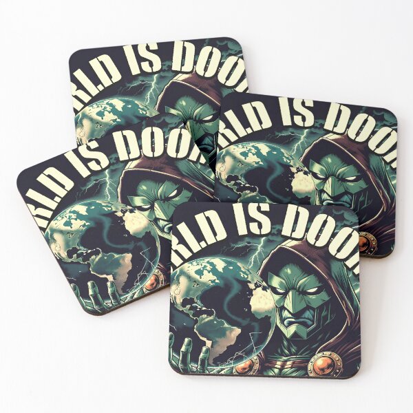 Item preview, Dr Doom Inspired "WORLD IS DOOMED"  designed and sold by ArtBenefits.