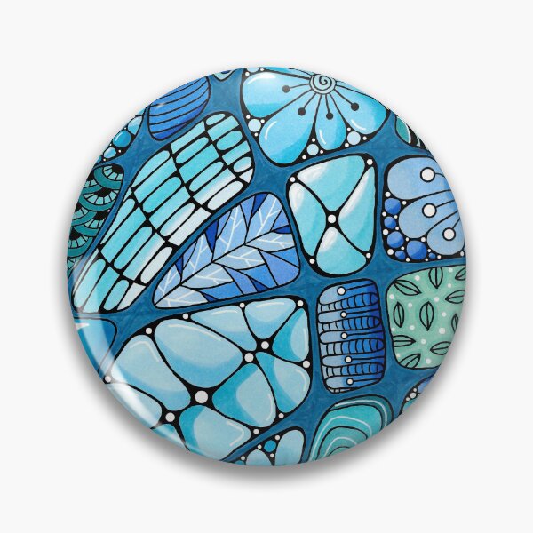 Item preview, Blue abstract doodle designed and sold by Doodleofnono.
