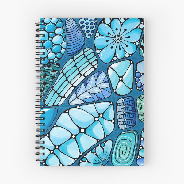 Item preview, Blue abstract doodle designed and sold by Doodleofnono.