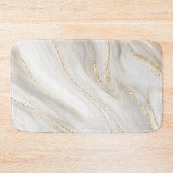 Item preview, White & Gray Marble with Gold Sparkle Pattern – Luxury Marble Aesthetic, Gold Vein Design, Elegant Neutral Glam Texture designed and sold by trendieprints.