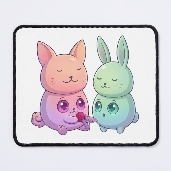 Item preview, Cute Pastel Bunny Stack Friends designed and sold by D6rkT3chDemon.