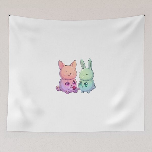Item preview, Cute Pastel Bunny Stack Friends designed and sold by D6rkT3chDemon.
