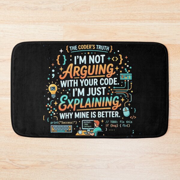 Item preview, The Coder’s Truth - Funny Programming Logic Design designed and sold by devArtsDesigns.