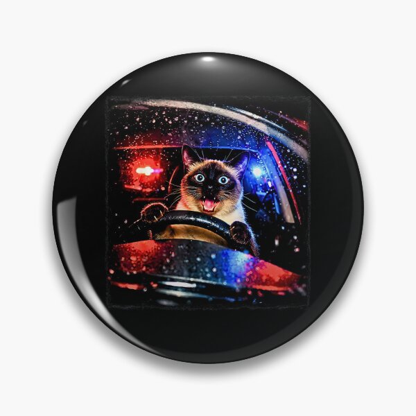 Item preview, Cat Meme Driving Funny Parody Potrait Graphic Police Chase Vibes Humor designed and sold by FerminVigo.