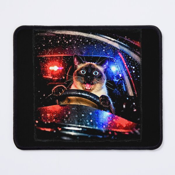 Item preview, Cat Meme Driving Funny Parody Potrait Graphic Police Chase Vibes Humor designed and sold by FerminVigo.
