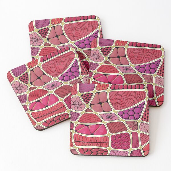 Item preview, Abstract red and gold doodle designed and sold by Doodleofnono.