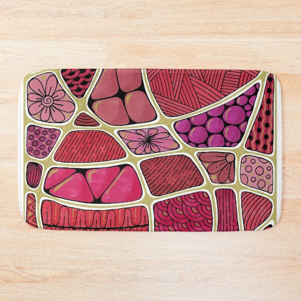 Item preview, Abstract red and gold doodle designed and sold by Doodleofnono.