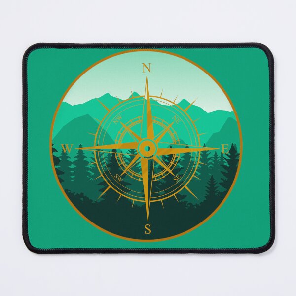 Item preview, Green Mountain Forest Compass Design designed and sold by Vileprint.
