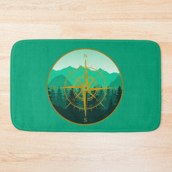 Item preview, Green Mountain Forest Compass Design designed and sold by Vileprint.
