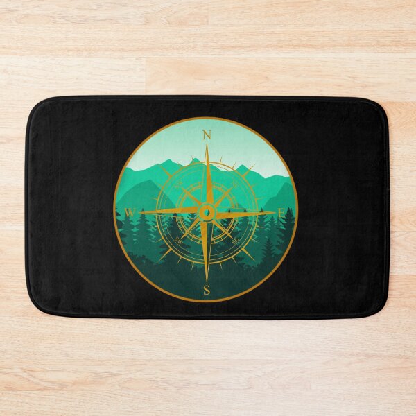 Item preview, Green Mountain Forest Compass Design designed and sold by Vileprint.