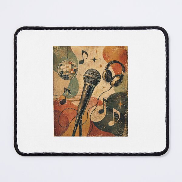 Item preview, vintage abstract karaoke artwork designed and sold by RaynaRaj.