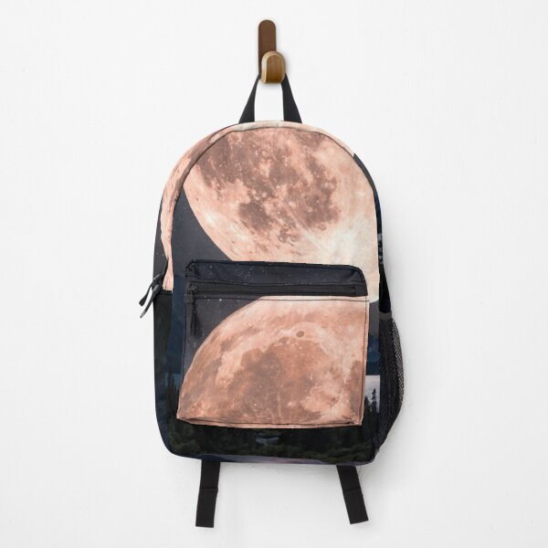 Item preview, Pink full moon in the night sky. designed and sold by Malisa345.