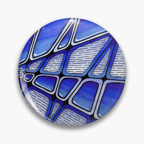Aperçu de l'œuvre Doodle abstrait – bleu créée et vendue par Doodleofnono.