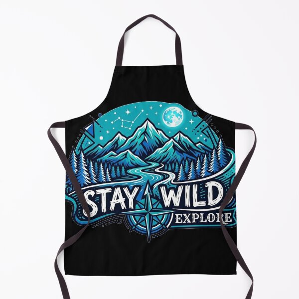 Item preview, Stay Wild Explore Mountain Compass Nature Adventure designed and sold by Owcomm.