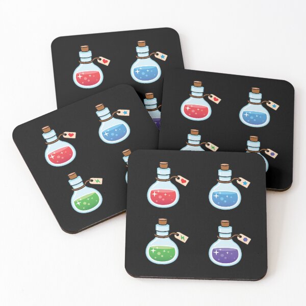 Item preview, Cute Potions Set HP Mana Stamina Magic designed and sold by Marimochi Art.