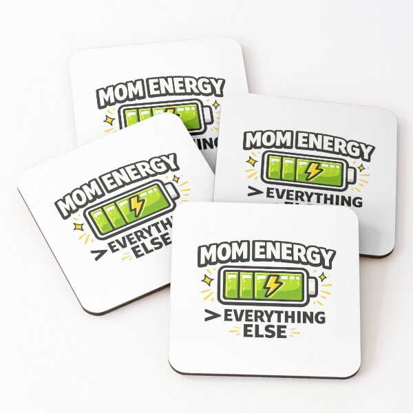 Item preview, Mom Energy Greater Than Everything Else Funny Mother’s Day Gift Minimal Battery Design designed and sold by warlistop.