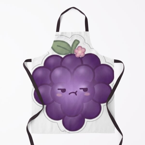 Item preview, Grape “ugh…” Kawaii Sticker – Cute Annoyed Mood Minimal designed and sold by Dakochaaan.