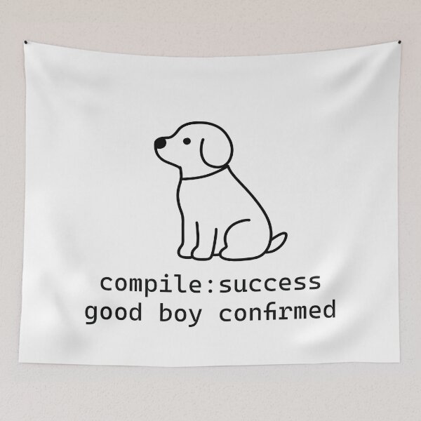 Item preview,  Compile Success Good Boy Confirmed Funny Coder Art designed and sold by Code  Monkeys.