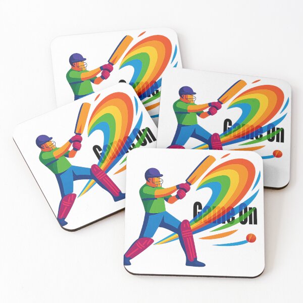 Item preview, Cricket Energy Motion Art | Dynamic Batsman Abstract Design designed and sold by mbmstores.