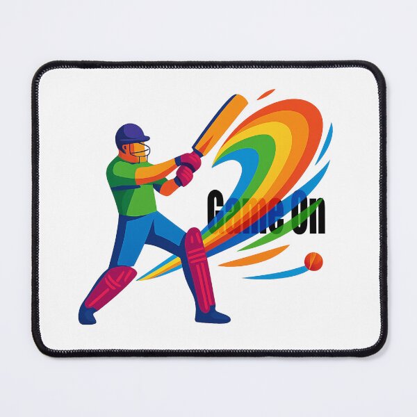 Item preview, Cricket Energy Motion Art | Dynamic Batsman Abstract Design designed and sold by mbmstores.