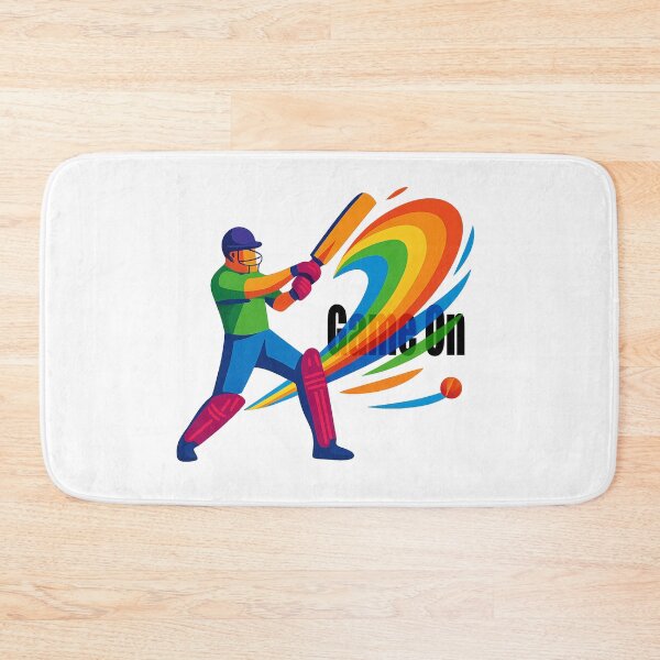 Item preview, Cricket Energy Motion Art | Dynamic Batsman Abstract Design designed and sold by mbmstores.